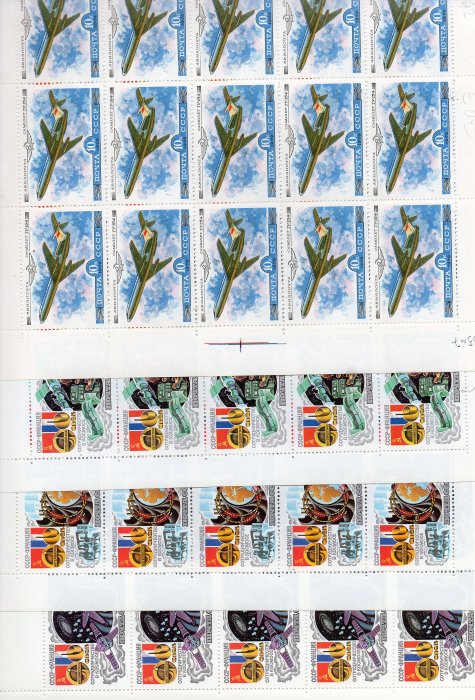 Sovjet-Unie - Russia - Lot of thematic in full sheets