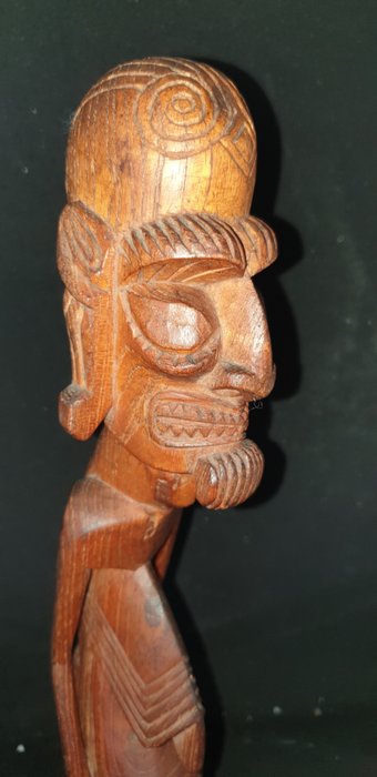 Intaglio (1) - legno autoctono - rapa nui moai kavakava - rapa nui moai kava-kava - Isola di Pasqua 