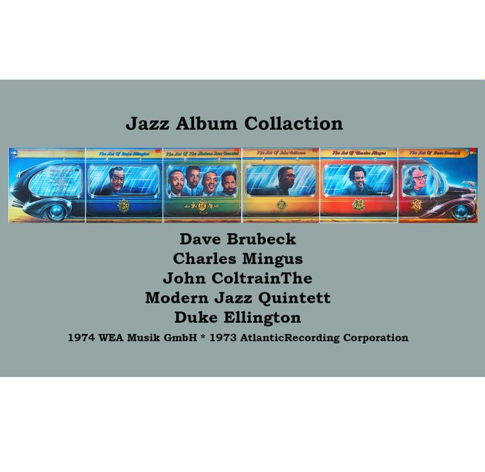 Charles Mingus, Dave Brubeck, John Coltrane, The Modern Jazz Quartett, Duke Ellington - The Art Of ... [5x Double LP pressings compilation series from Atlantic Records] (NO RESERVE PRICE) - Diverse titels - 2xLP Album (dubbel album) - 1ste stereo persing - 1973/1974