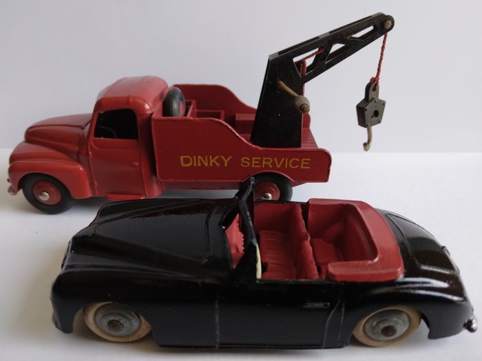 Dinky Toys - 1:48 - No.35A Citroen Dépanneuse + No.24S Simca - 1955