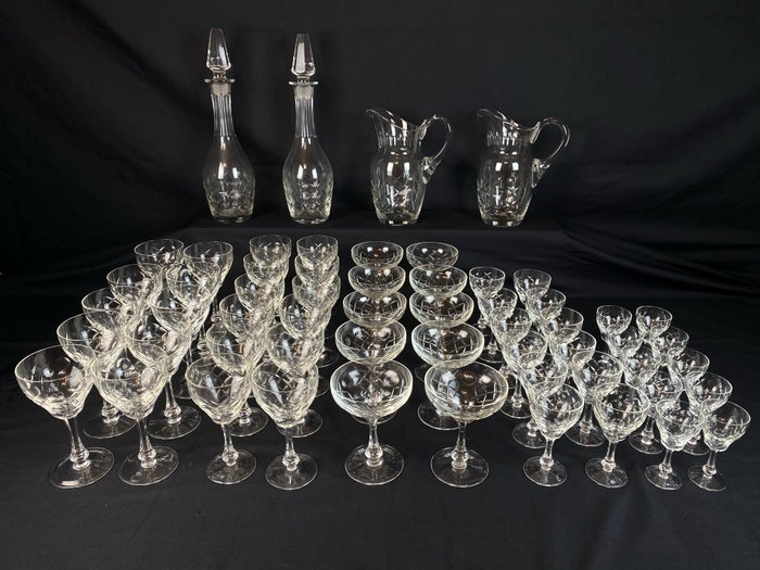 Glass service for 10 people 5 types of glasses (54) - Cristallo