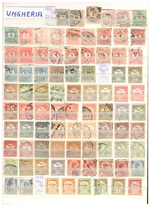 Hungary 1888/1975 - Airmail and service stamps are included.