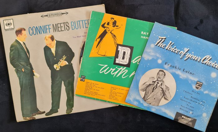 Ray Colgnon ; Erroll Garner ;Conniff Meets Butterfield - 3 Very Old Special Jazz Vinyl - No Reserve Price - Diverse titels - EP-10"inch, LP Album - Verschillende persingen - 1959/1959