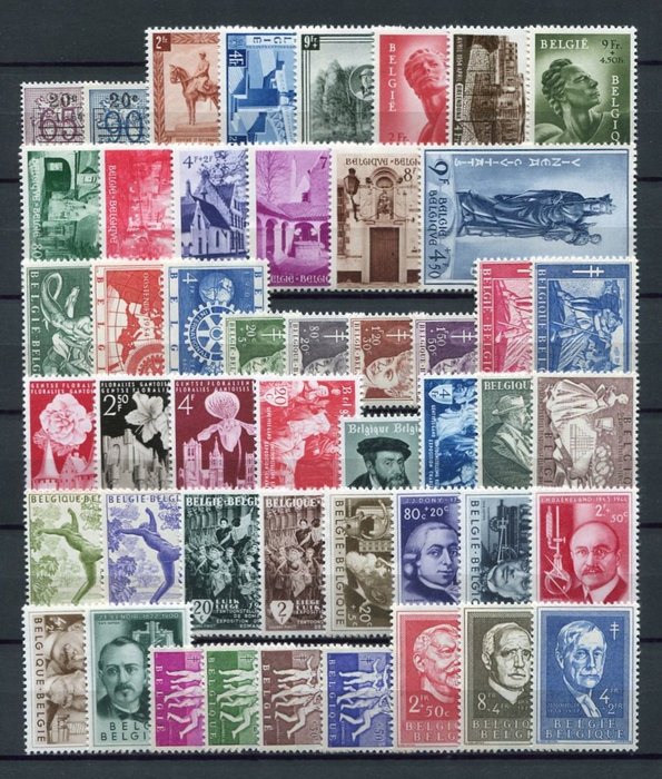 Belgien 1954/1955 - Complete years 1954 and 1955 - OBP/COB 938/985
