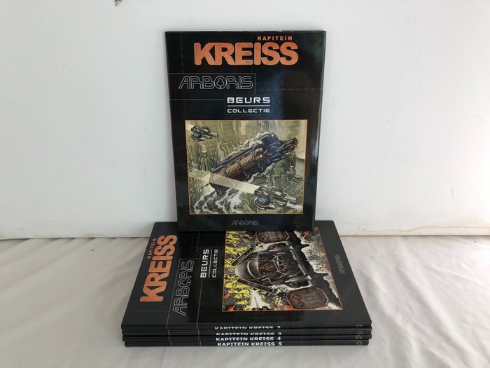 Kapitein Kreiss 1 t/m 5 - Arboris Beurs Collectie compleet - Hardcover - Eerste druk - (2012/2016)