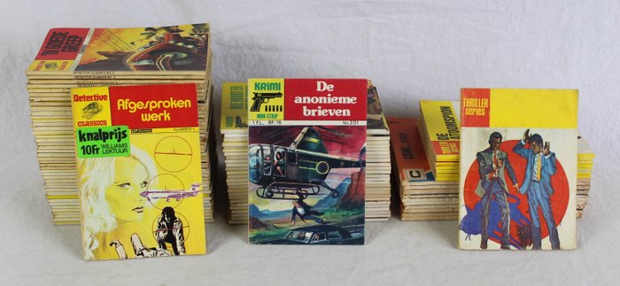 Detective strips - Detective Classics + Krimi mini-strip + Thriller series + Crimi-strip - 88x - Softcover - Eerste druk - (1969/1979)
