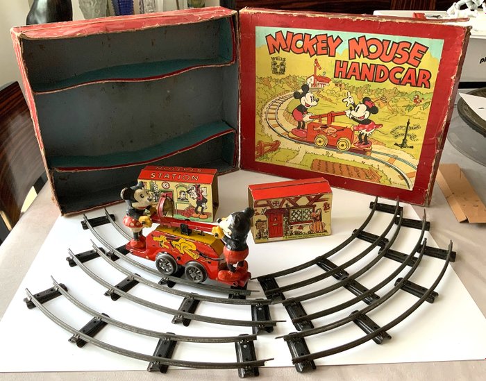 Walt Disney - Jouet - Mickey Mouse - Handcar (ca années '30)