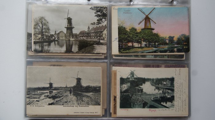 Paesi Bassi - ALBUM Olanda Meridionale - con vari luoghi e soggetti - Album di cartoline (Collezione di 152) - 1900-1960