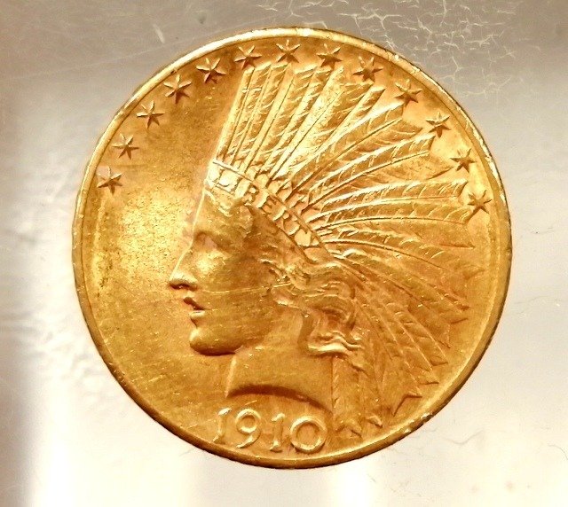 USA. 10 Dollars 1910 Indian Head