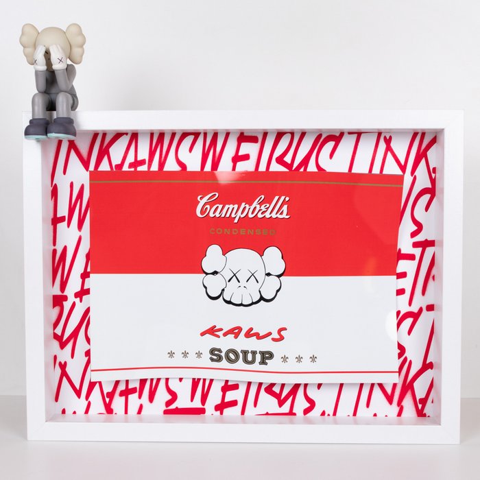 Preview of the first image of Ske (XXI) - Kaws x Campbell's Flag (Red Ed).
