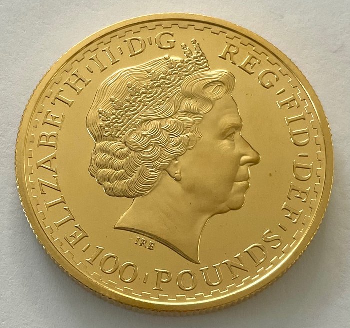 United Kingdom. Elizabeth II. 100 Pounds 1999 "Britannia" 1 oz