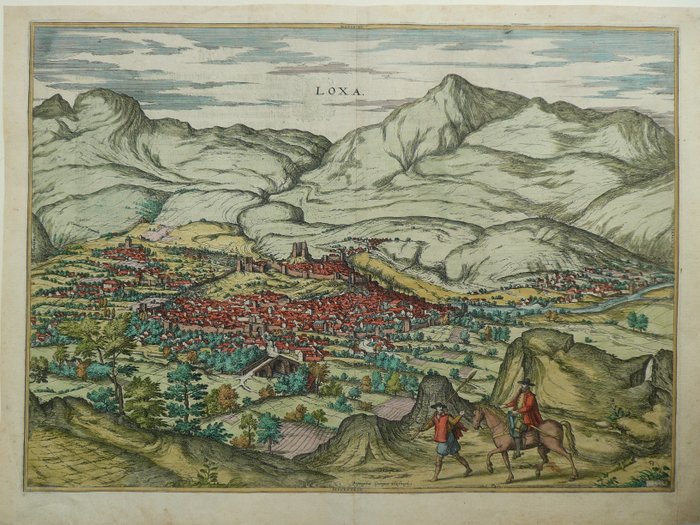 Spagna, Loja, Granada; G. Braun / F. Hogenberg - Loxa - 1561-1580
