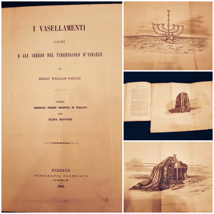Soltau Henry William - I Vasellamenti sacri e gli arredi del Tabernacolo d'Israele - 1865