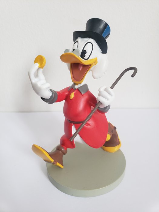 Image 3 of Uncle Scrooge - The young golddigger and old Scrooge with his first Dime - 2 figurines