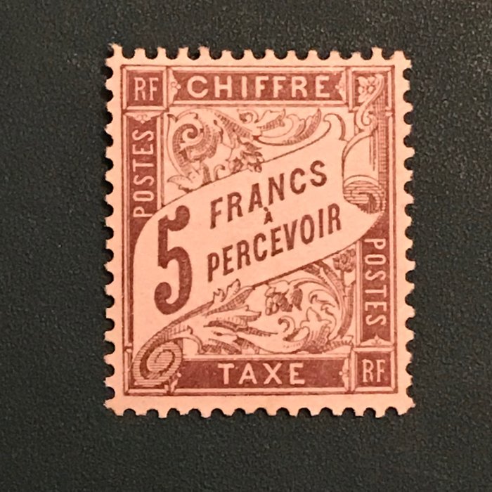 Frankrijk 1884 - Taxe : 5Fr Martin Duval - gecentreerd - Yvert 27