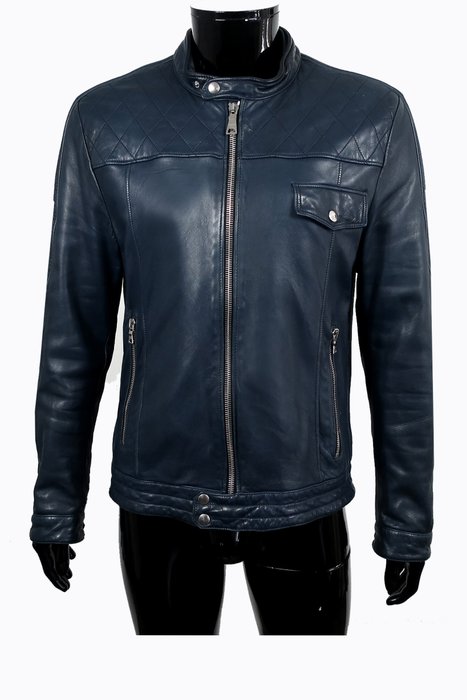 Prada - / Exclusive Lamb Leather Biker Design Jacket Giacca di pelle