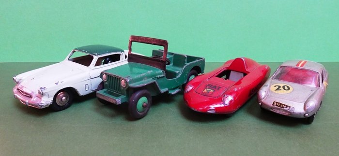 Dinky Toys, Solido - 1:43 - Studebaker, Jeep, Abarth 1000, Fiat Abarth