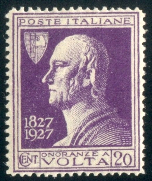 Königreich Italien 1927 - 20 cents Volta, violet, unissued - sassone 210A