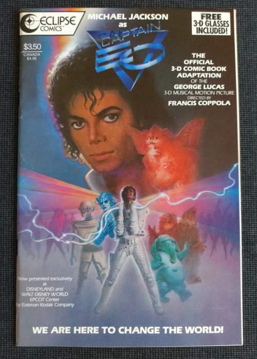Disney / George Lucas - Comic - Michael Jackson - Captain EO - 3D - inclusief originele bril - Geniet - Eerste druk - (1987)