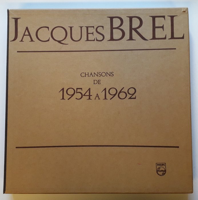 Jacques Brel - Chansons De 1954 A 1962 - Diverse titels - LP Boxset - Stereo - 1972/1972