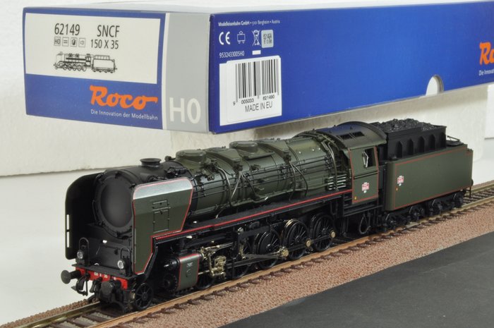 Roco H0 - 62149 - Steam locomotive with tender - 150.X.35 - SNCF