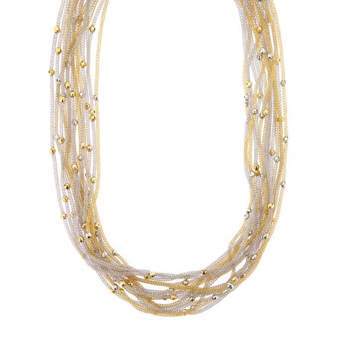 Image 2 of 18 kt. White gold, Yellow gold - Necklace