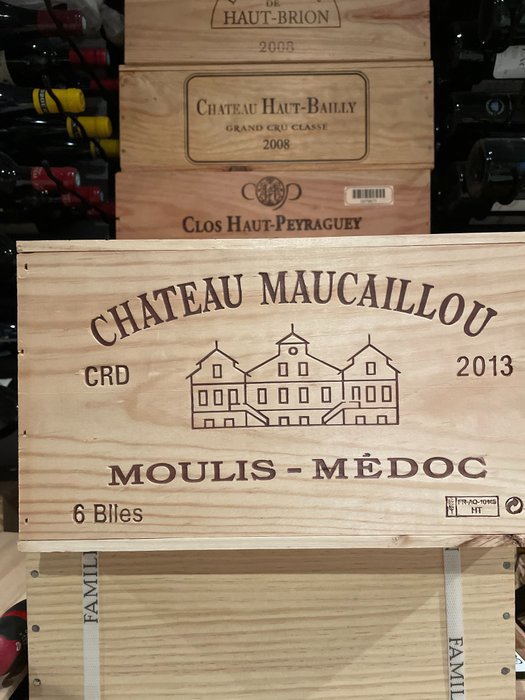 2013 Château Maucaillou - Moulis im Medoc Cru Bourgeois - 6 Flaschen (0,75 l)