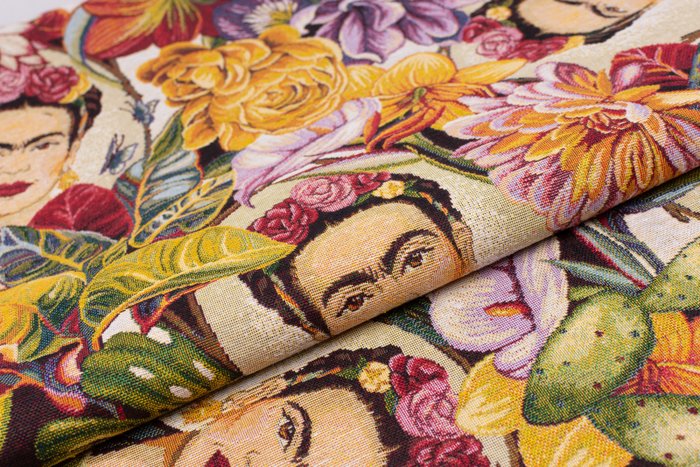 Frida Kahlo !!! Magnifique GOBELIN !!! tissu représentant Frida Kahlo - 1,90 x 2,80 METRES !!! - Textile - 1.9 m