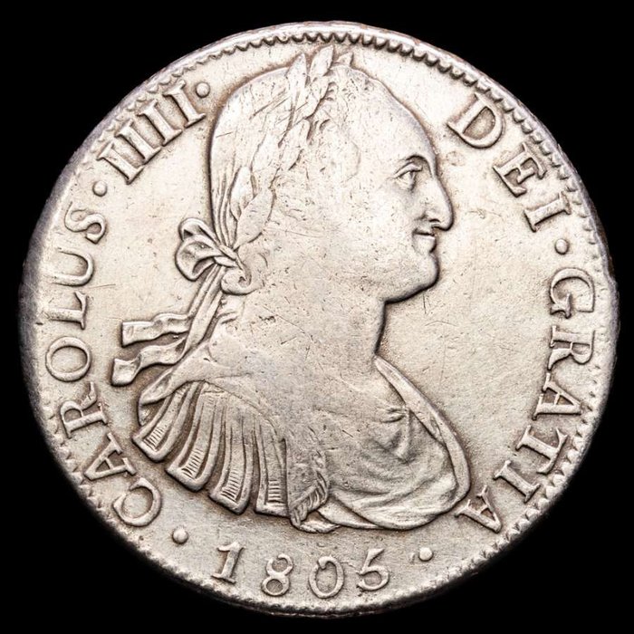 Königreich Spanien. Carlos IV (1788-1808). 8 Reales - Mexico, 1805, T·H