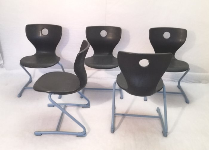 Verner Panton - VS Vereinigte Spezialmöbelfabriken - Stapelbare stoel (5) - PantoSwing-LuPo