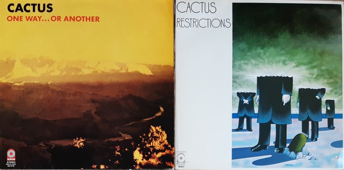 Cactus - 2 Albums - One Way...Or Another / Restrictions [Blues Rock] - Titoli vari - LP - Varie incisioni (come mostrato in descrizione) - 1971/1972