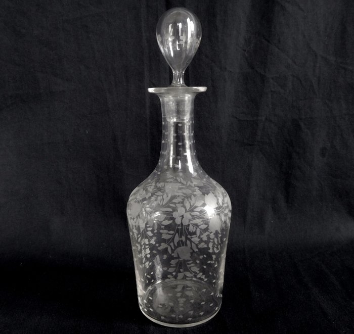 Baccarat - Caraffa per liquori in cristallo inciso - 20 cm - Napoleone III - Cristallo