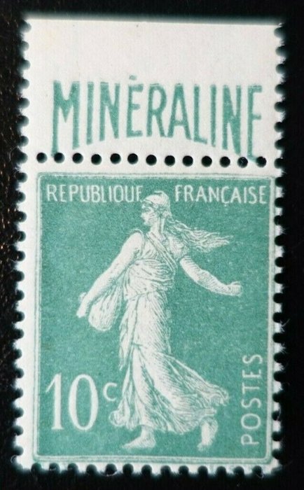 France - Timbre Semeuse n°188a Bande PUB Minéraline neuf ** luxe MNH cote 725€