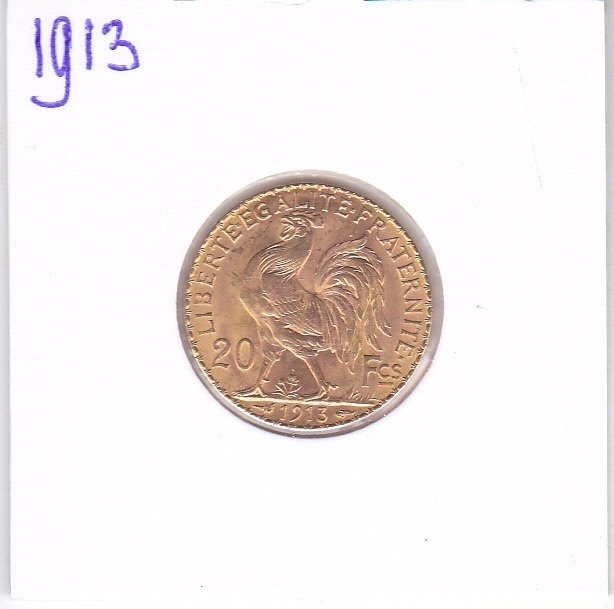 France. 20 Francs 1913