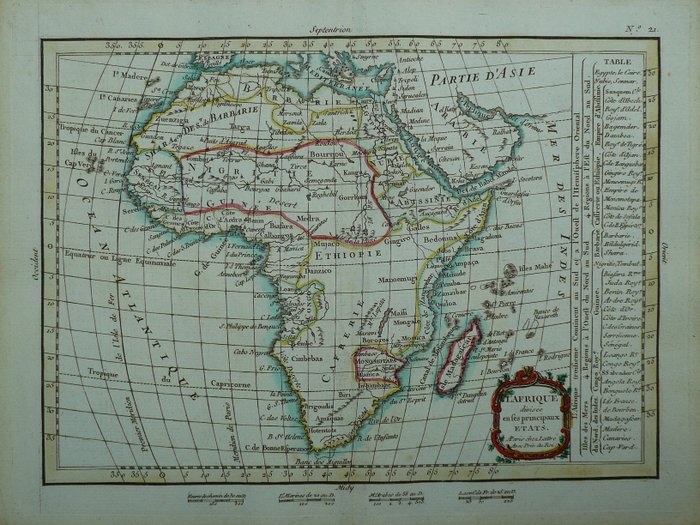 Africa, Madagascar; Jean Lattré - L'Afrique - 1781-1800