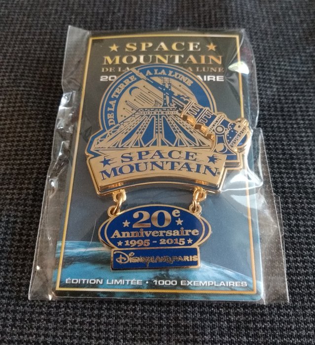 Disneyland Paris - Limited Edition Pin - Space Mountain - 20e Anniversaire (2015)