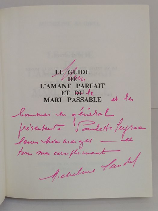 Micheline Sandrel - Le Guide de l'amant parfait et du mari passable - 1966