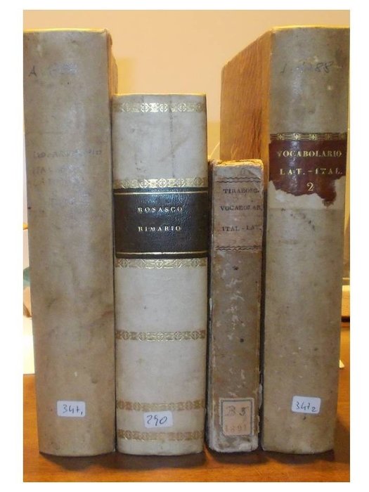 Carlo Mandosio / Girolamo Rosasco - 4 opere di linguistica - 1788/1840