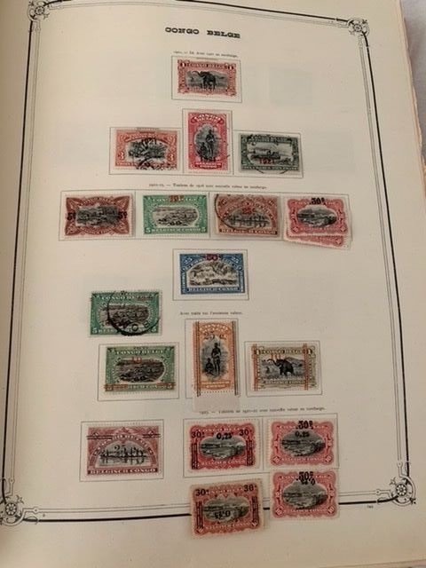 Belgisch-Kongo 1887/1928 - Belgian Congo collection with better stamps and sets, inverted overprints