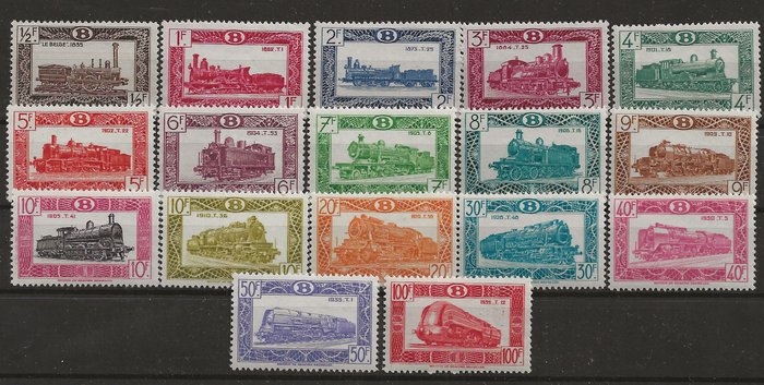 België 1949 - Spoorwegzegels - reeks Locomotieven - OBP/COB TR304/20