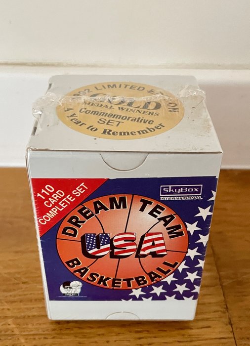 1992 Skybox Dream Team Basketball – Sealed Box – Limited Edition Gold Medal Winners Commemorative Set