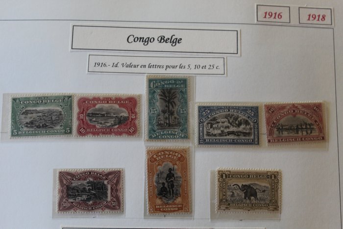 Belgisch-Kongo 1916/1960 - Belgian Congo including airmail and tax stamps