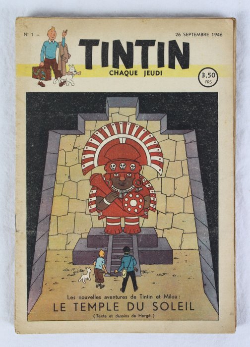 Tintin (magazine) - Nr 1 t/m 15 - Eerste druk - (1946/1947)