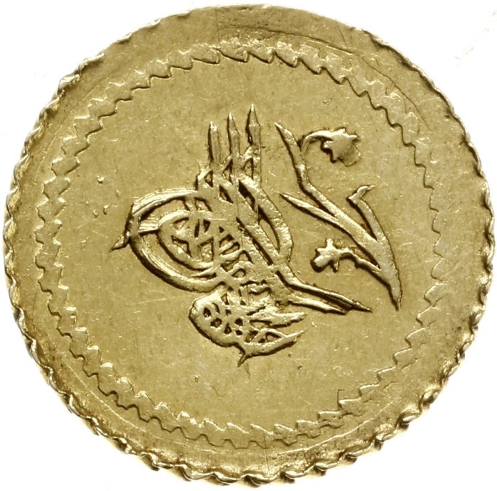 Impero ottomano. Sultan Mahmud II (1808–1839). 1 / 4 Gold Zeri Mahbub AH 1223/11 (AD 1819) - The Mint of Constantinople