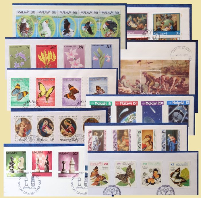 Malawi 1968/1993 - Nice selection of official First Day Covers