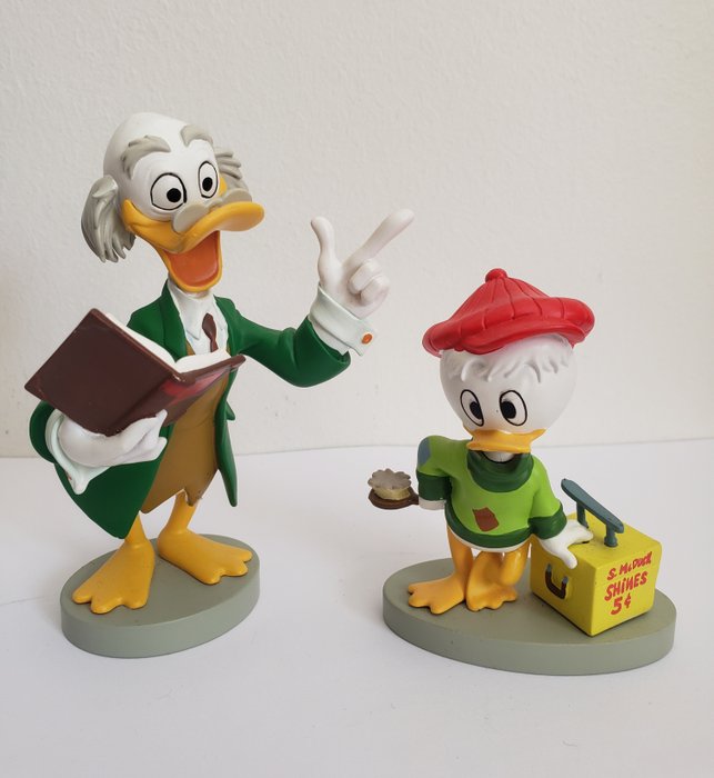 Disney / Hachette - 2 figurines - Mickey, Donald & Cie - Petit picsou et Ludwig von Drake