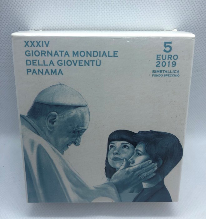 Vatican. 5 Euro 2019  Proof - "Fondo Specchio"