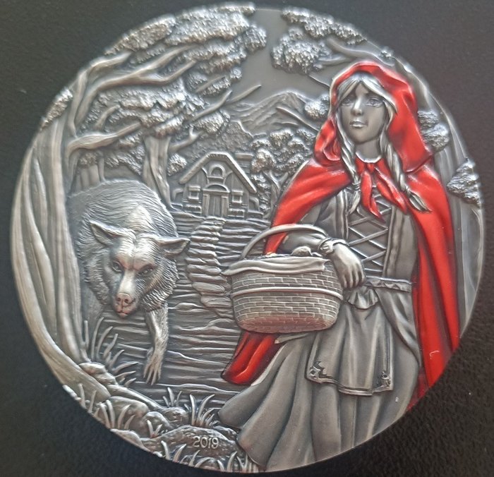 Cookeilanden. 20 Dollars 2019 Fairy Tales & Fables - Little Red Riding Hood, 3 Oz