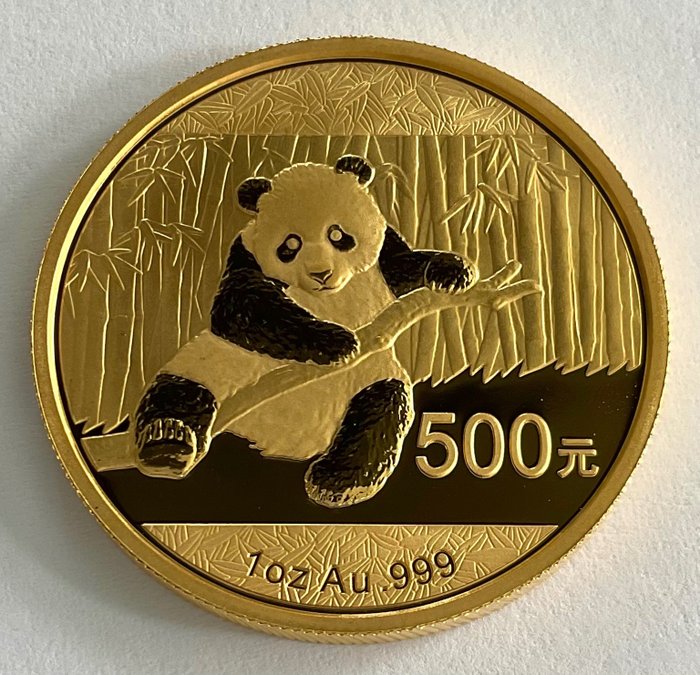China. 500 Yuan 2014 - Panda - 1 oz