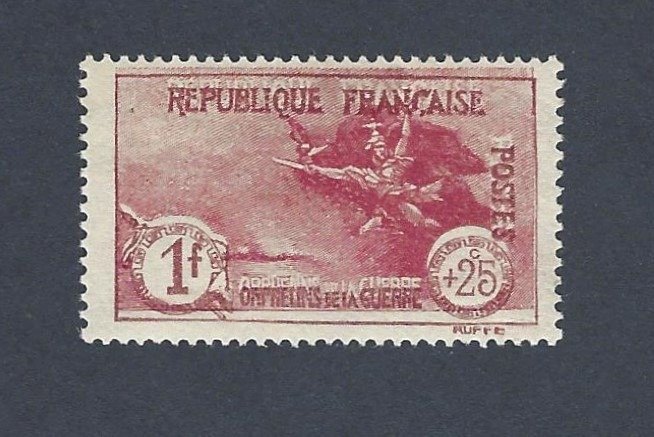 Frankreich 1927 - Very shifted Orphelin centre - Maury 231b